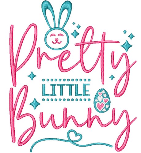 Pretty Little Bunny Machine Embroidery Design