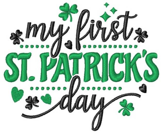 Picture of First St. Patricks Day Machine Embroidery Design