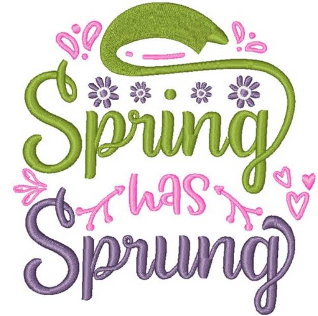 Picture of Spring Has Sprung Machine Embroidery Design