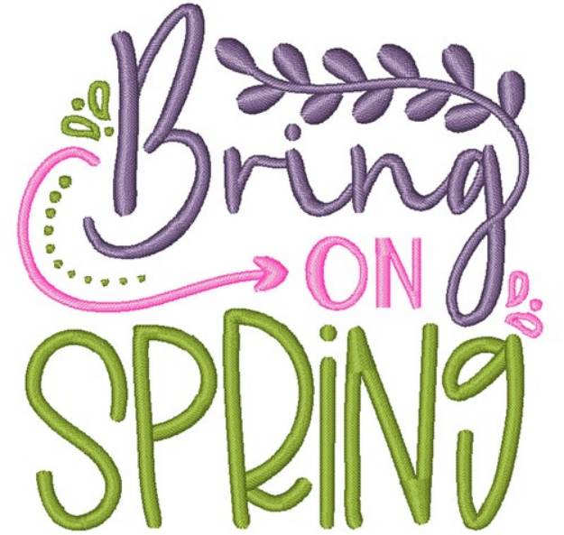 Picture of Bring On Spring Machine Embroidery Design