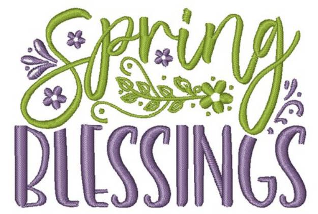 Picture of Spring Blessings Machine Embroidery Design