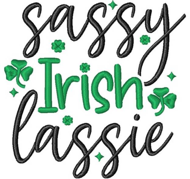 Picture of Sassy Irish Lassie Machine Embroidery Design