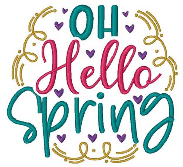 Picture of Oh Hello Spring Machine Embroidery Design