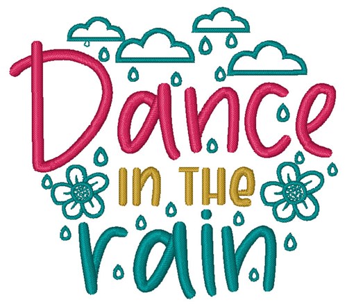 Dance In The Rain Machine Embroidery Design