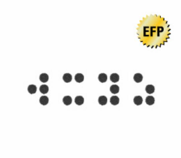 Picture of Braille Embroidery Font