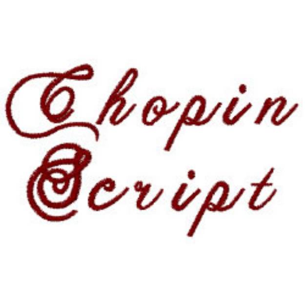 Picture of Chopin Script Embroidery Font
