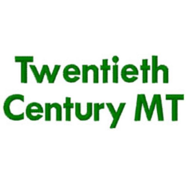 Picture of Twentieth Century MT Embroidery Font