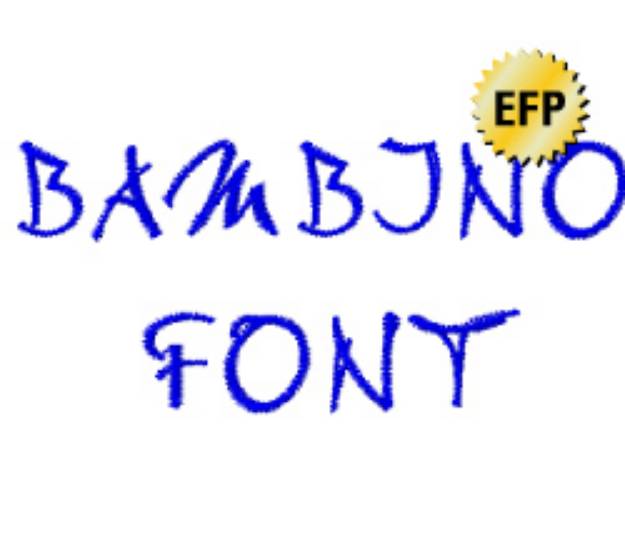 Picture of Bambino EFP Font Embroidery Font