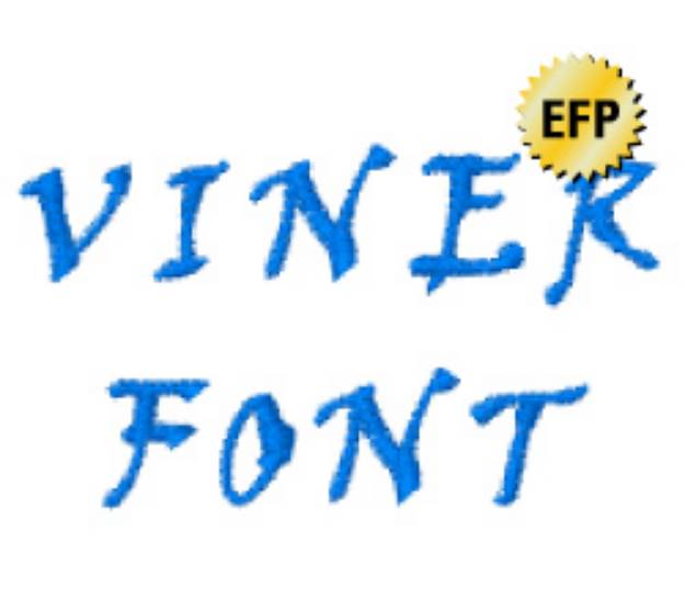 Picture of VINER Font Embroidery Font