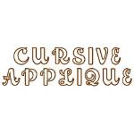 Picture of Cursive Applique Embroidery Font
