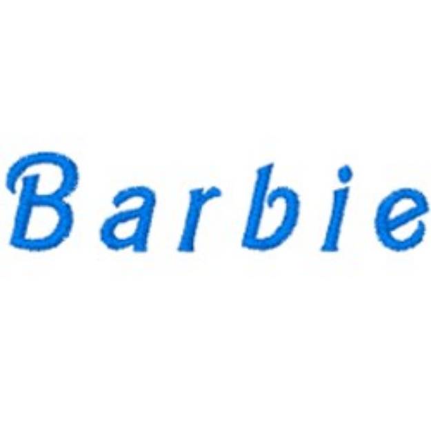 Picture of Barbie Embroidery Font