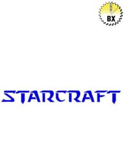 Picture of Starcraft Font Embroidery Font