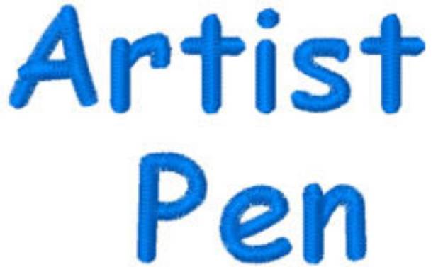 Picture of Artist Pen Embroidery Font