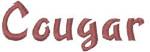 Picture of Cougar Embroidery Font