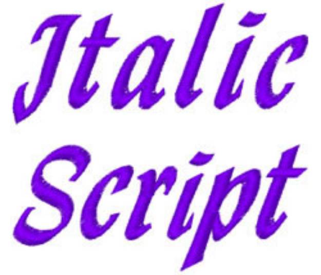 Picture of Italic Script