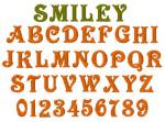 Picture of Smiley Embroidery Font