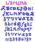 Picture of Artista Embroidery Font