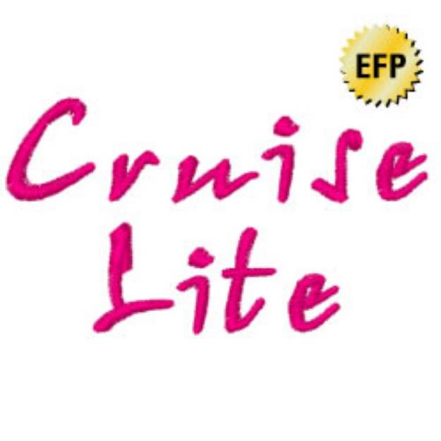 Picture of Cruise Lite Embroidery Font