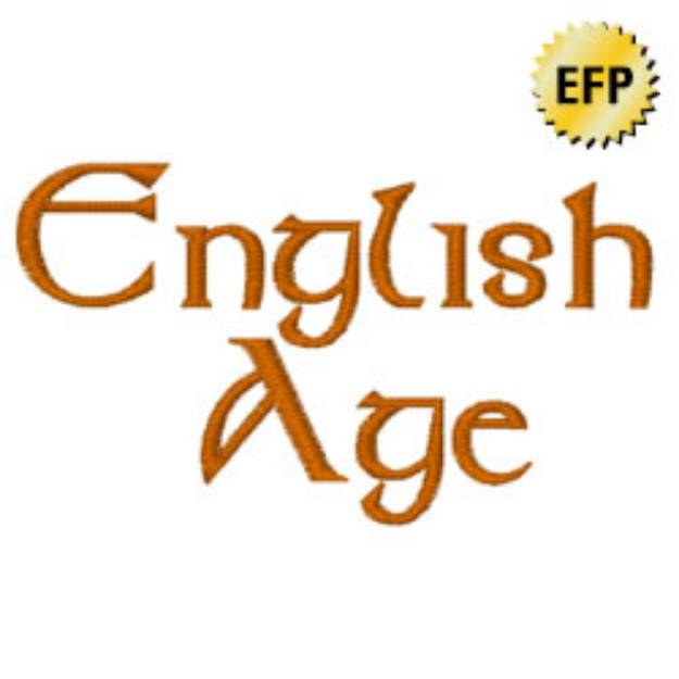 Picture of English Age Embroidery Font