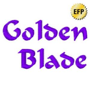 Picture of Golden Blade Embroidery Font