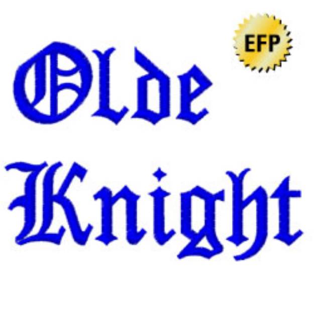 Picture of Olde Knight Embroidery Font