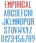 Picture of Empirical Embroidery Font