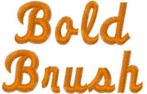 Picture of Bold Brush Embroidery Font