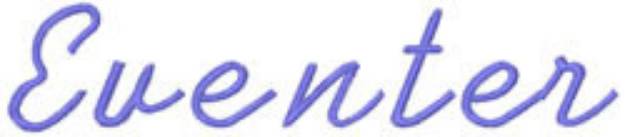 Picture of Eventer Embroidery Font