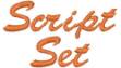 Picture of Script Set Embroidery Font