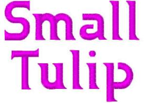 Picture of Small Tulip Embroidery Font