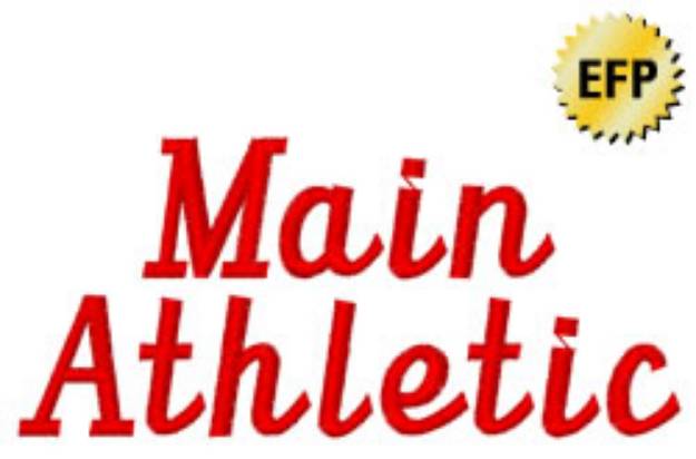 Picture of Main Athletic Embroidery Font