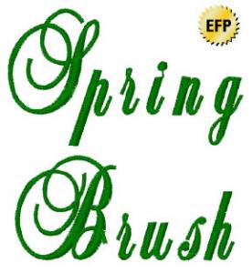 Picture of Spring Brush Embroidery Font
