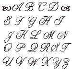 Picture of Script Embroidery Font