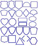 Picture of Shapes and Borders Embroidery Font
