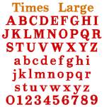 Picture of Times Large Embroidery Font