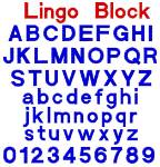 Picture of Lingo Block Embroidery Font