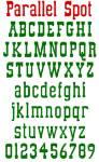Picture of Parallel Spot Embroidery Font