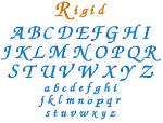 Picture of Rigid Embroidery Font