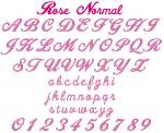 Picture of Rose Normal Embroidery Font