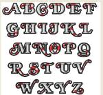 Picture of Christmas Candy Embroidery Font