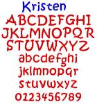 Picture of Kristen Embroidery Font