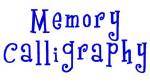 Picture of Memory Calligraphy Embroidery Font