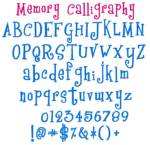 Picture of Memory Calligraphy Embroidery Font