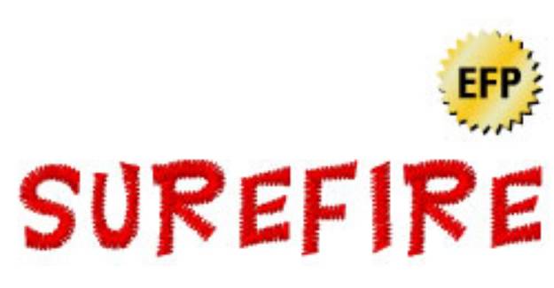 Picture of Surefire Embroidery Font
