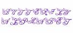 Picture of Butterfly Alphabet Embroidery Font