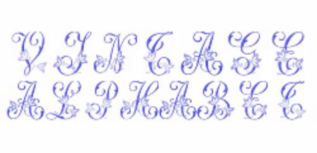 Picture of Vintage Alphabet Embroidery Font