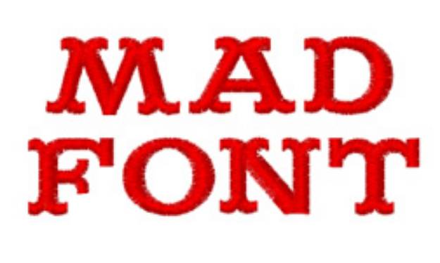 Picture of Mad Embroidery Font