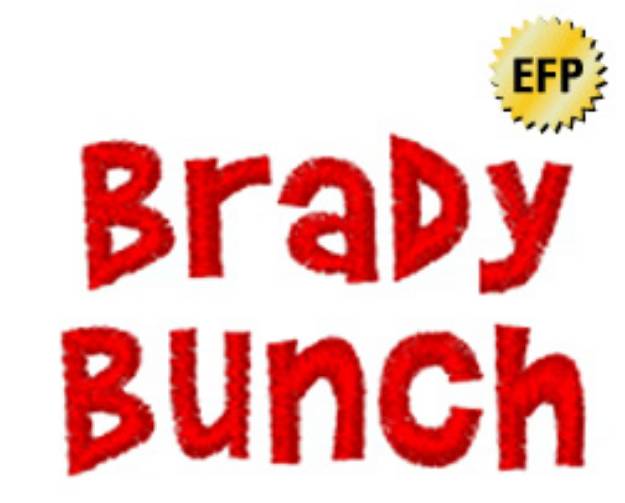 Picture of Brady Bunch Embroidery Font