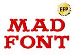 Picture of Mad Font Embroidery Font