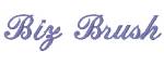 Picture of Biz Brush Embroidery Font